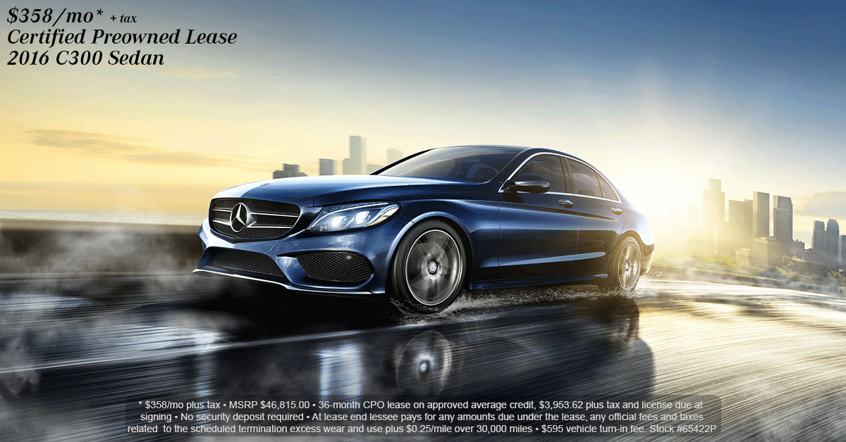 Los Angeles Mercedes Benz C300 Sedan Lease Special Incentive